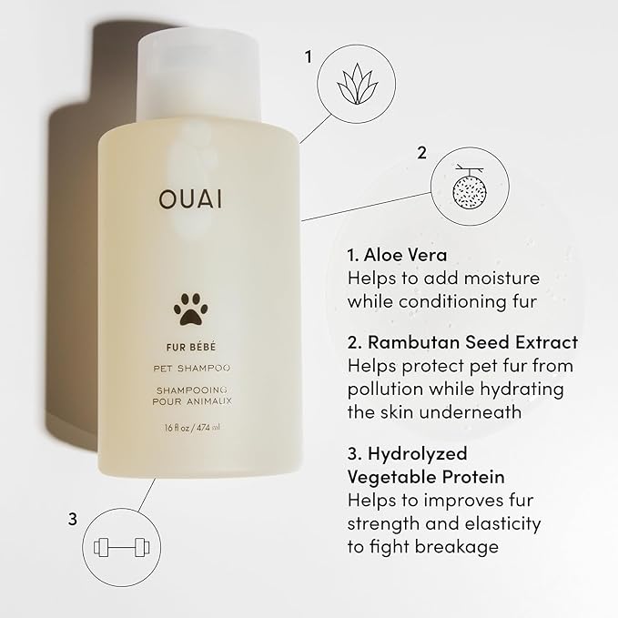 Luxury Ouai dog shampoo to pamper your pet